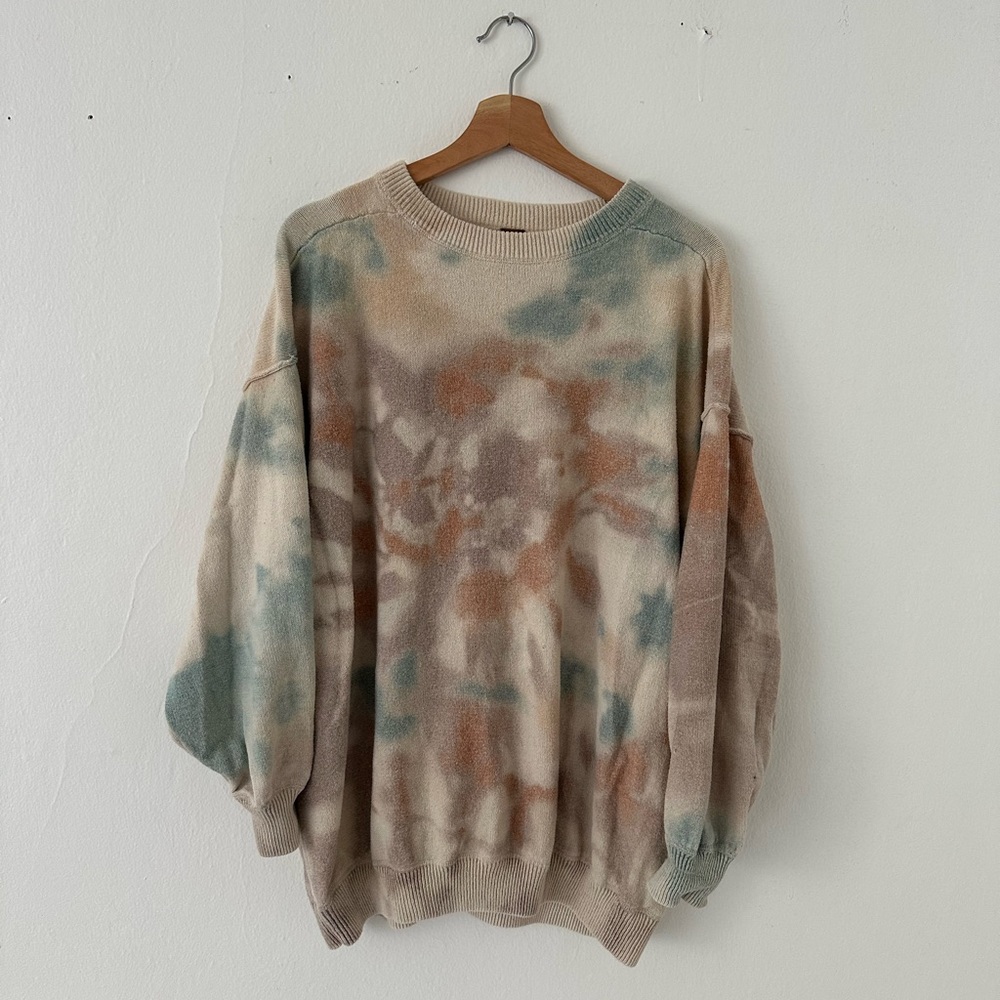 Free People Multicolor Tie-Dye Sweatshirt